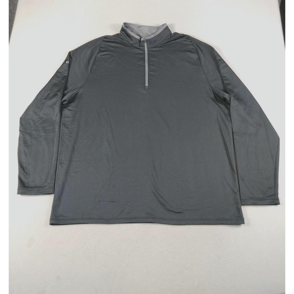 Nike Golf‎ Dri FIT Pullover Mens 2XL Black 1/4 Zip Delek US Stretch Long Sleeve